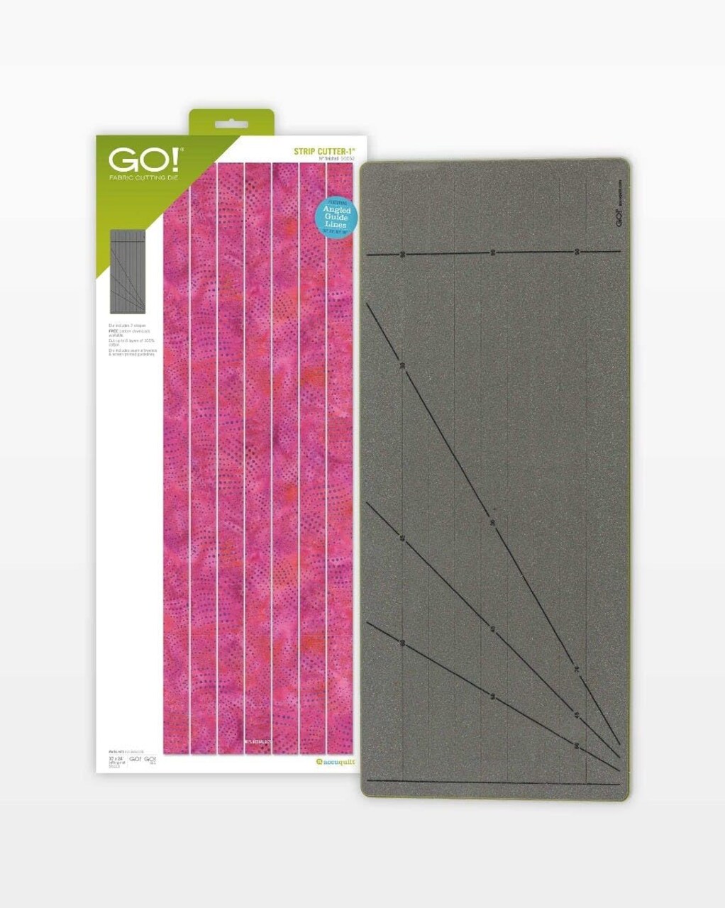 AccuQuilt GO! 1" Strip Cutter Die – Quilting Fabric Cutting Die for Precise 1 Inch Strips, Scrap Quilting, Borders & Sashing, Works with GO! Cutters